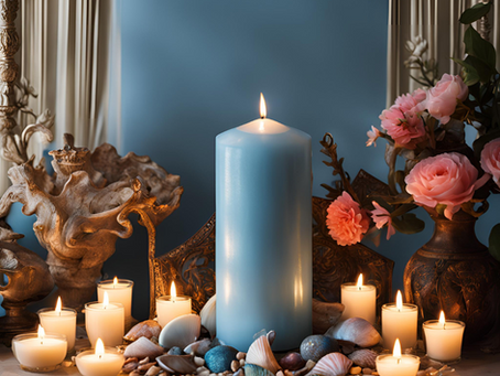 Vela Azul Claro e Azul Escuro: Significado e Uso em Rituais Religiosos
