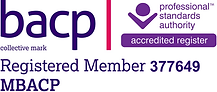 BACP Logo - registration number