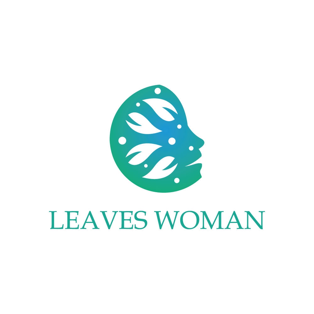 Leaves Woman