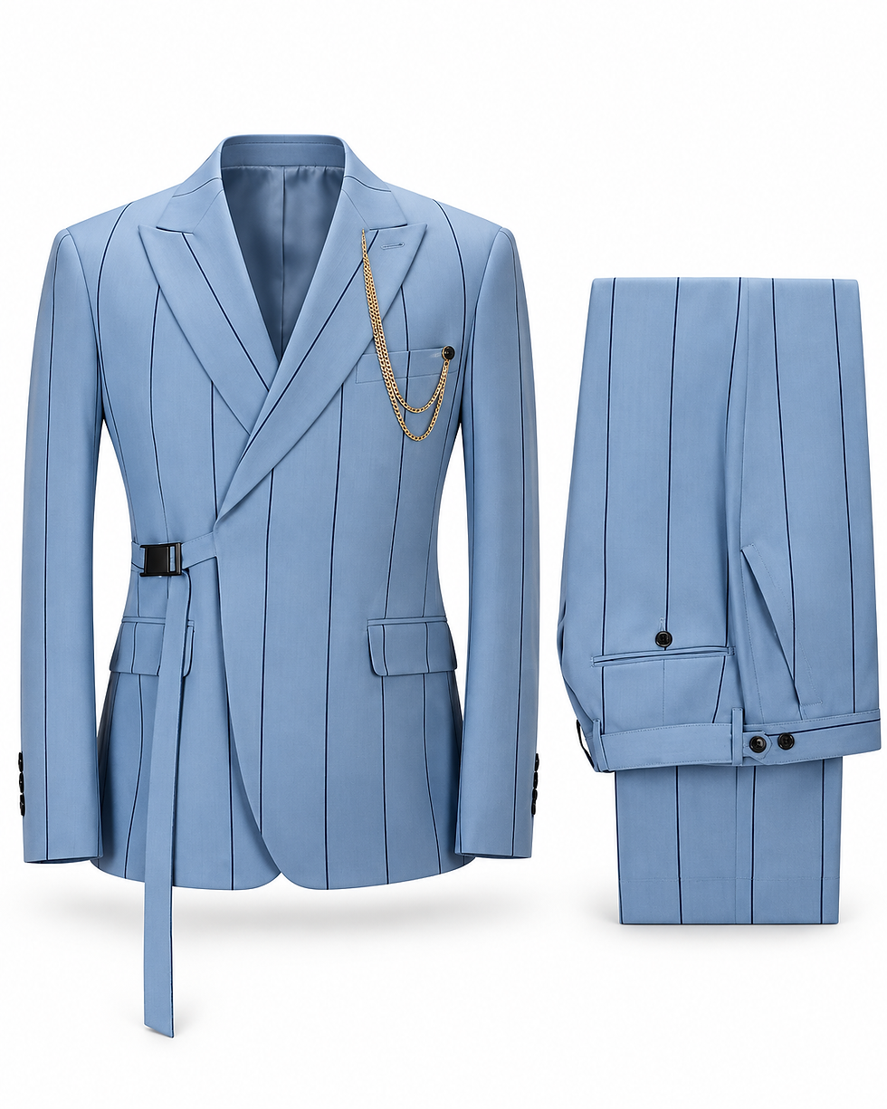 Thumbnail: Skyline Pinstripe Two-Piece Suit