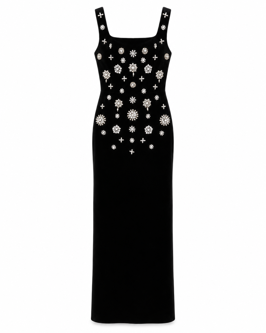 Noir Jewel Column Dress