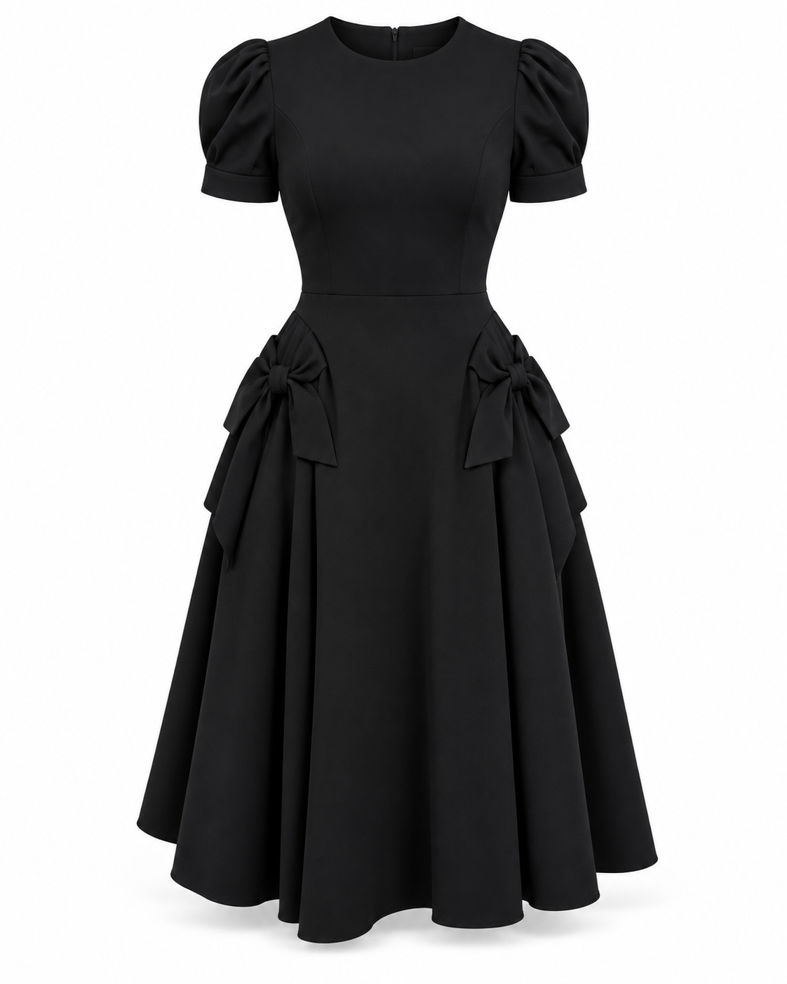 Noir Grace Midi Dress