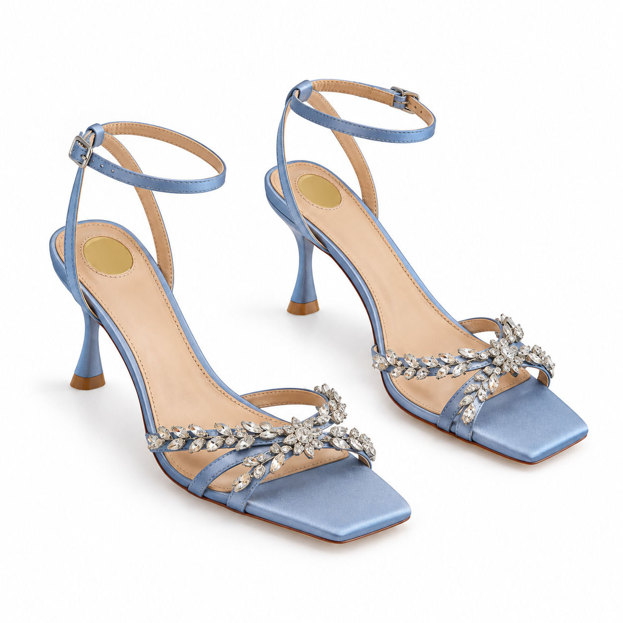 Blue Crystal Vine Sandals