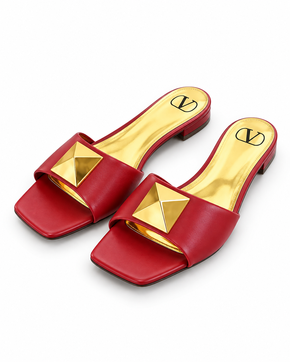 Thumbnail: Valentino Stud Mules – Assorted Colours