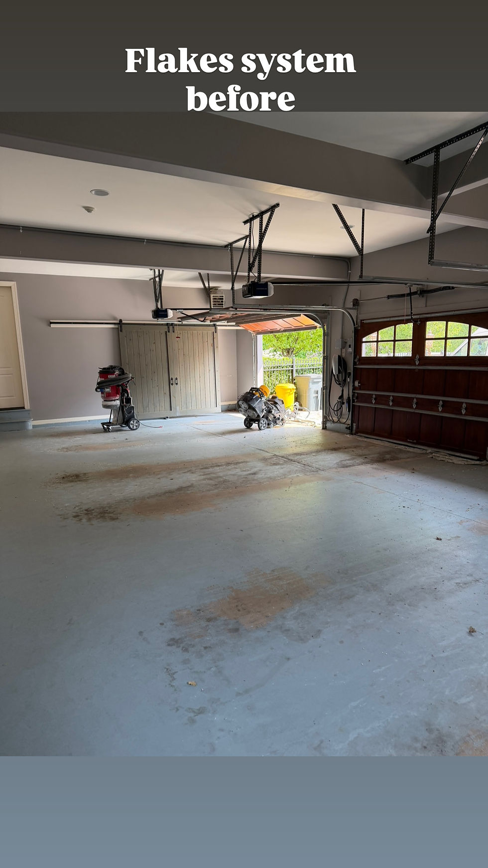 BEFORE EPOXY FLOOR
