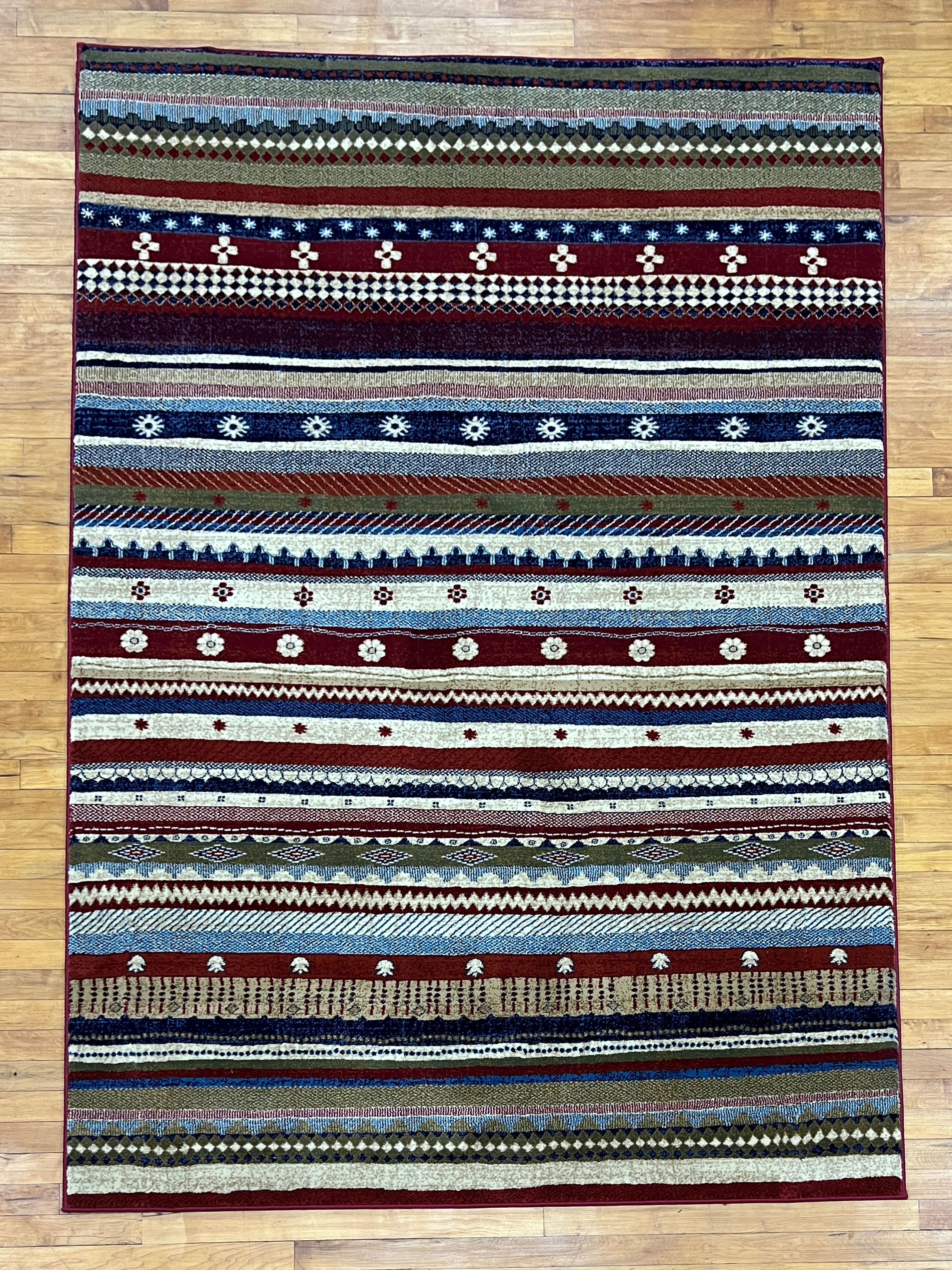 Horizontal Patterned 5' x 7' Area Rug