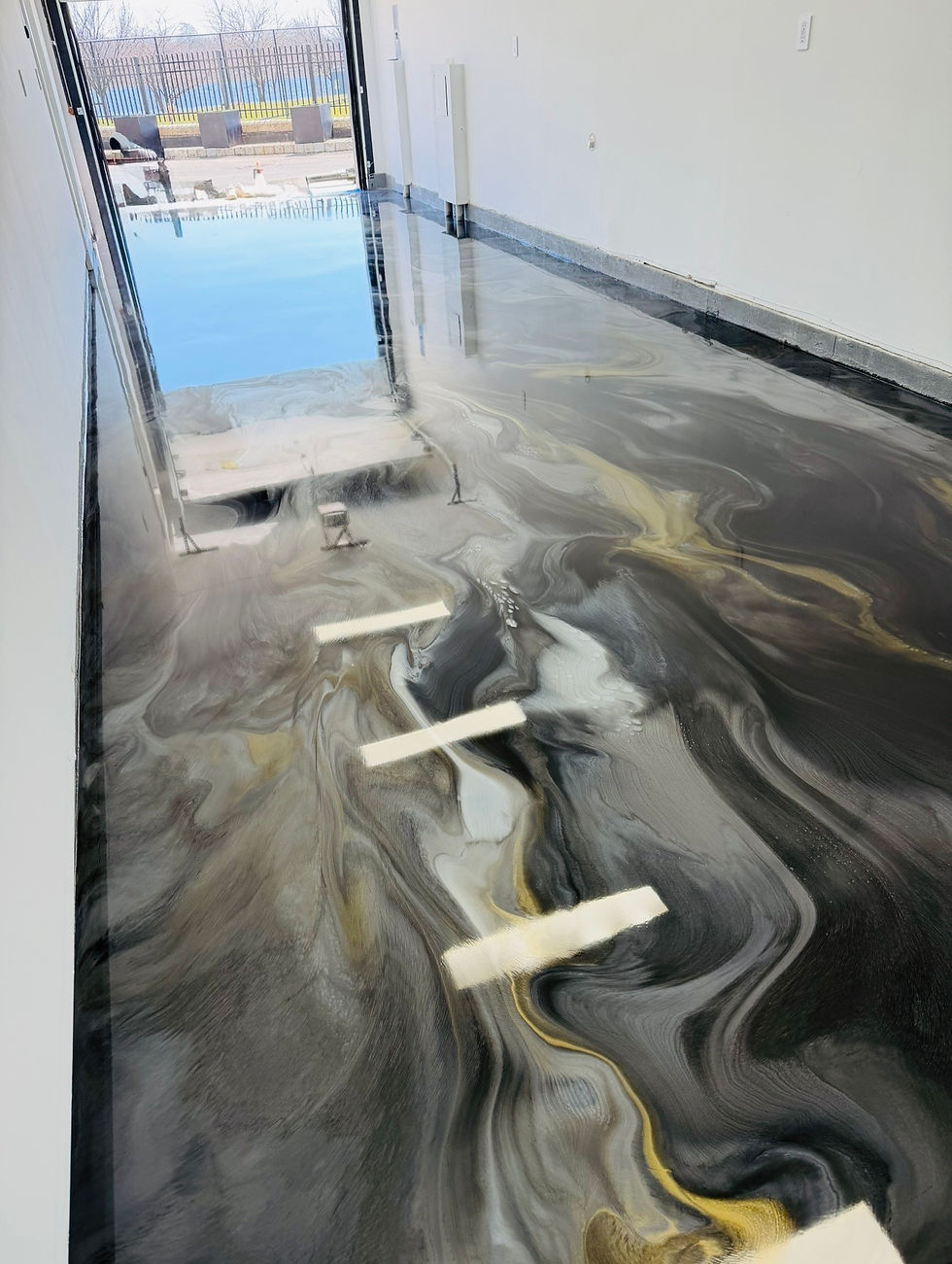 GOLD METALIC EPOXY FLOORING