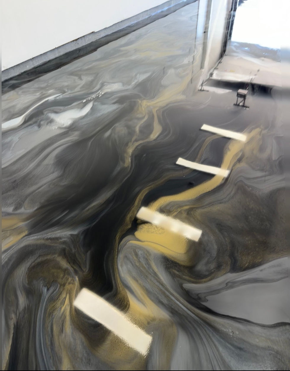 GOLD METALIC EPOXY FLOORING