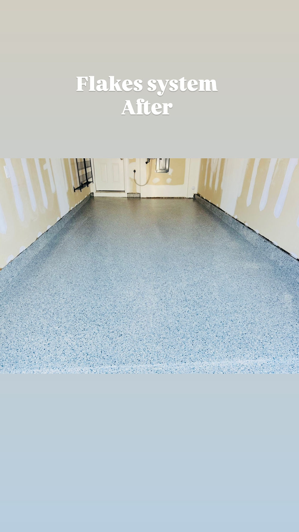 BLUE FLAKY EPOXY FLOORING