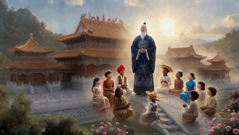 The ascended master Eriel welcomes newly arrived children of the world into the heavenly realms.