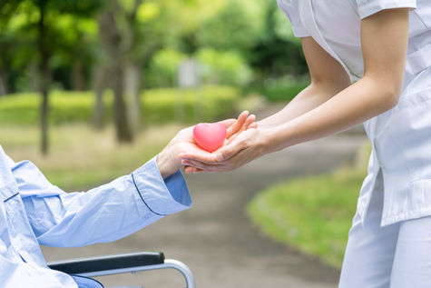 A heart procedure - experiences in "forgetting self"