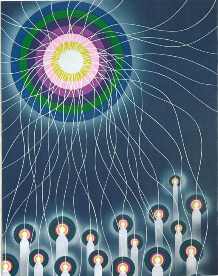 The internet is a metaphor for God and his creation - we are all wired back to the Source through strands of spiritual Light.