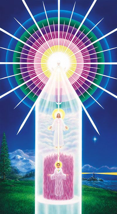 Often referred to as the Chart of Your Divine Presence, this image explains pictorially our personal relationship to God.