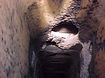 Damaged clay chimney flue tile discovered during a level 2 video inspection with our chim-scan camera system