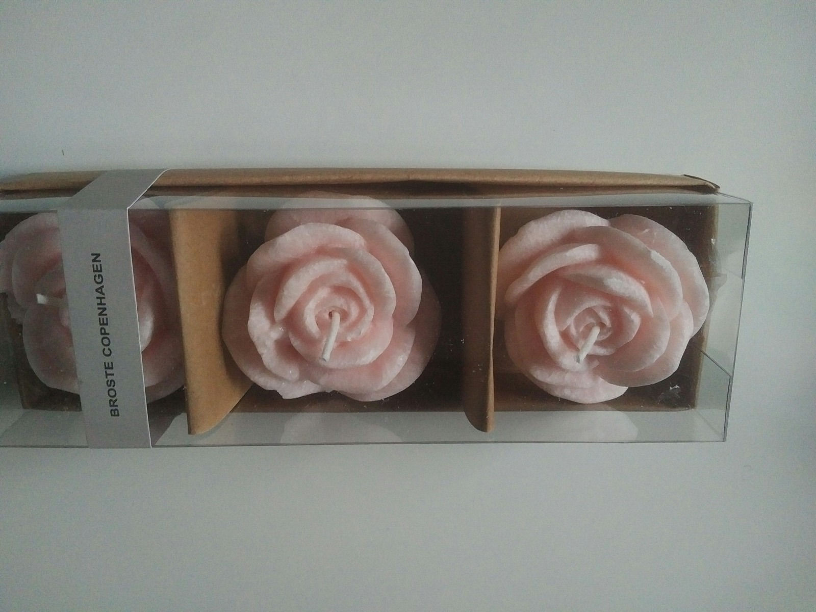 broste Copenhagen Kerze RoseKoralle S/3 BD 1,5 H