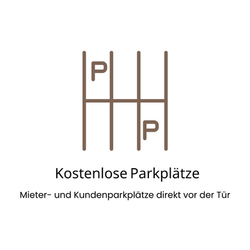 Kostenlose Parkplätze für Mieter und Kunden direkt vor der Gewerbeimmobilie