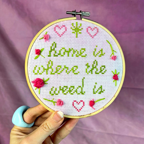 "Home is Where the Weed is" stitch knauer never