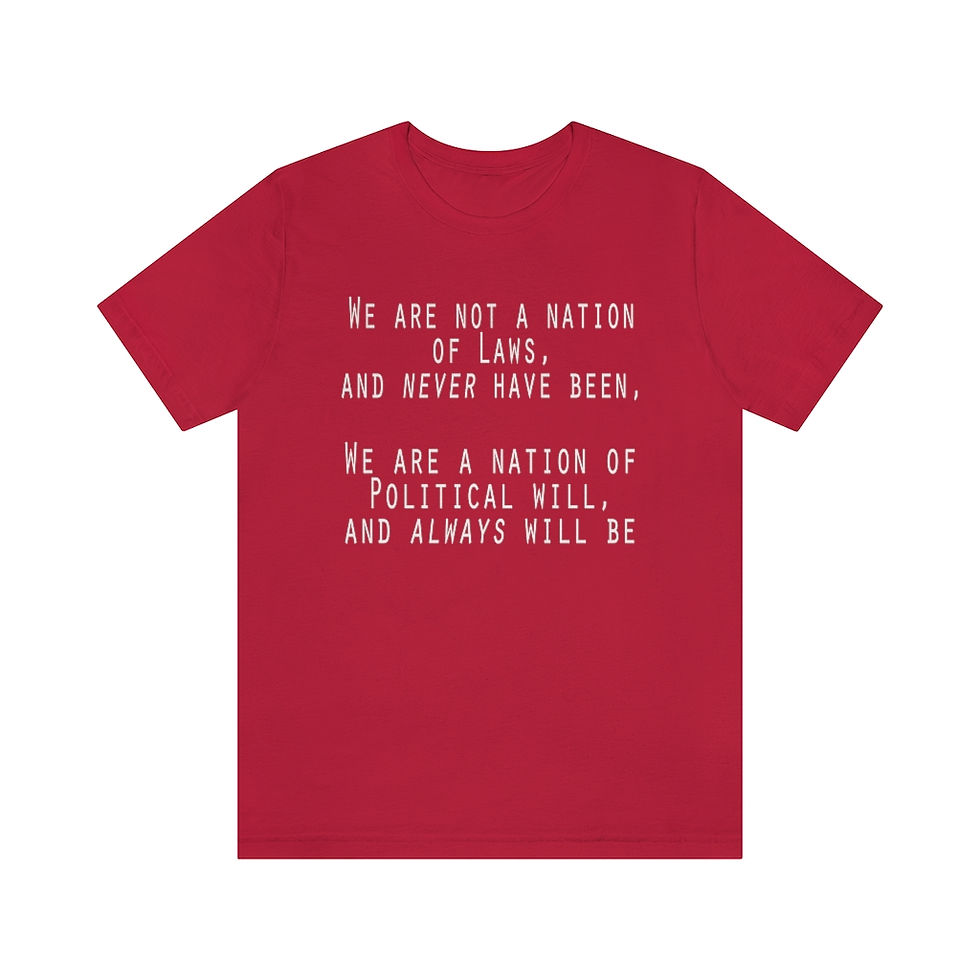 Thumbnail: We are not a nation of laws and never have been...