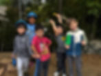 Children playing outdoors