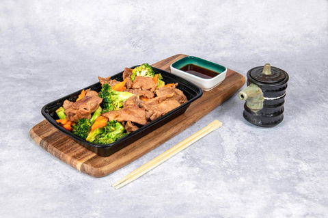 Delicious beef and broccoli stir-fry with soy sauce