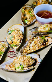 Garlic Butter Mussels at Fat Oysters Seafood