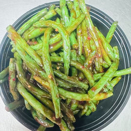 香辣青豆，美味佳肴