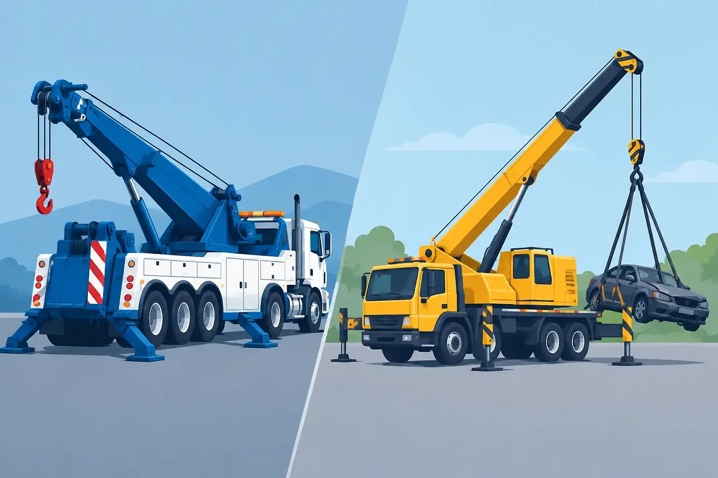Rotator Versus Crane Recovery Explained