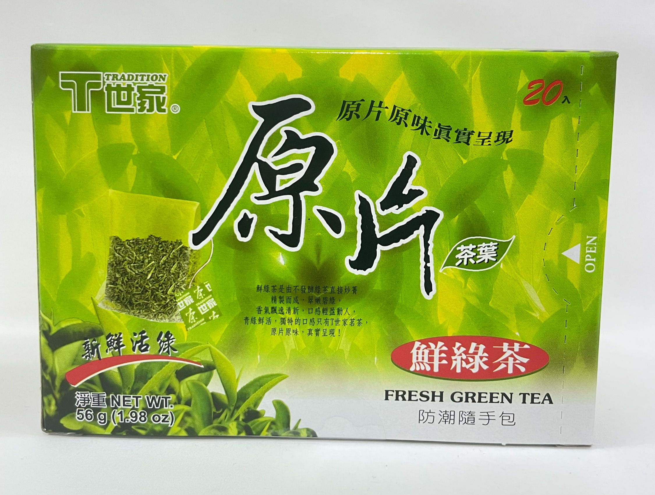 Tradition, Fresh Green Tea - 1.98oz, 20 tea bags