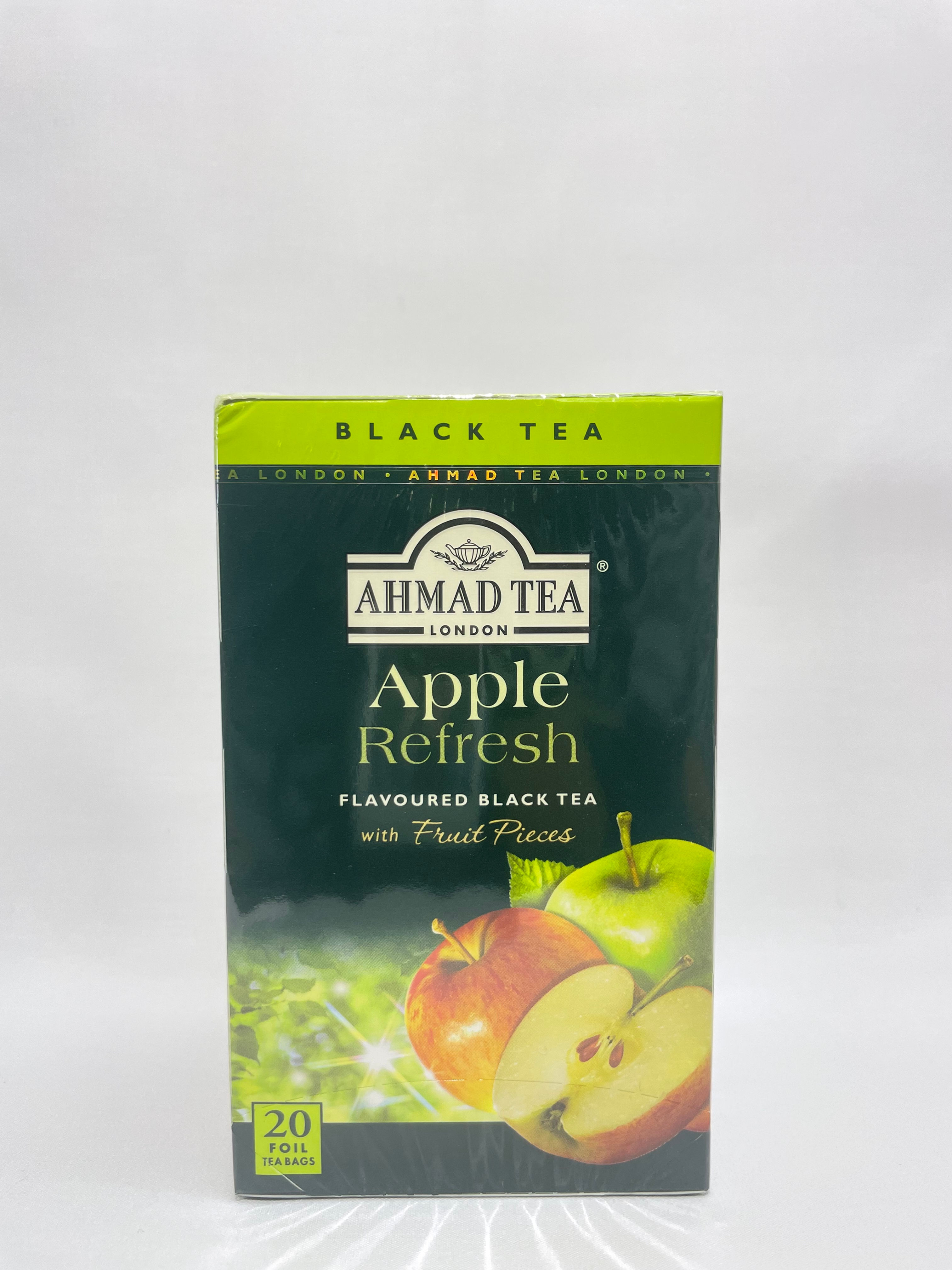 Ahmad Tea, Apple Refresh Black Tea with Fruit Pieces -  1.4oz, 20 tea bags