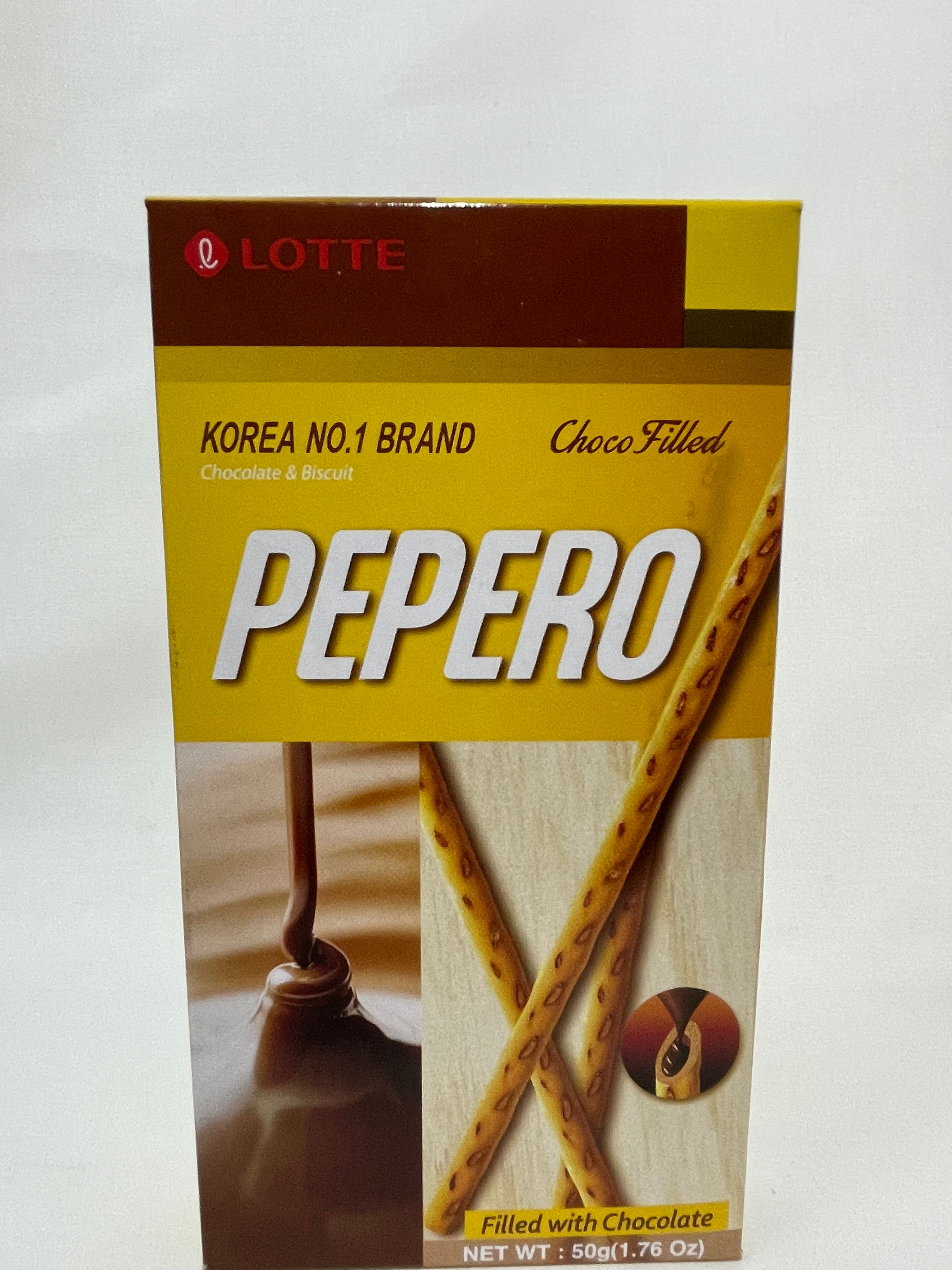 Lotte, Pepero, Chocolate Filled Biscuit - 1.76oz