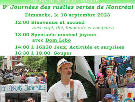 8e journées des ruelles vertes de Montréal: La ruelle du Bonheur