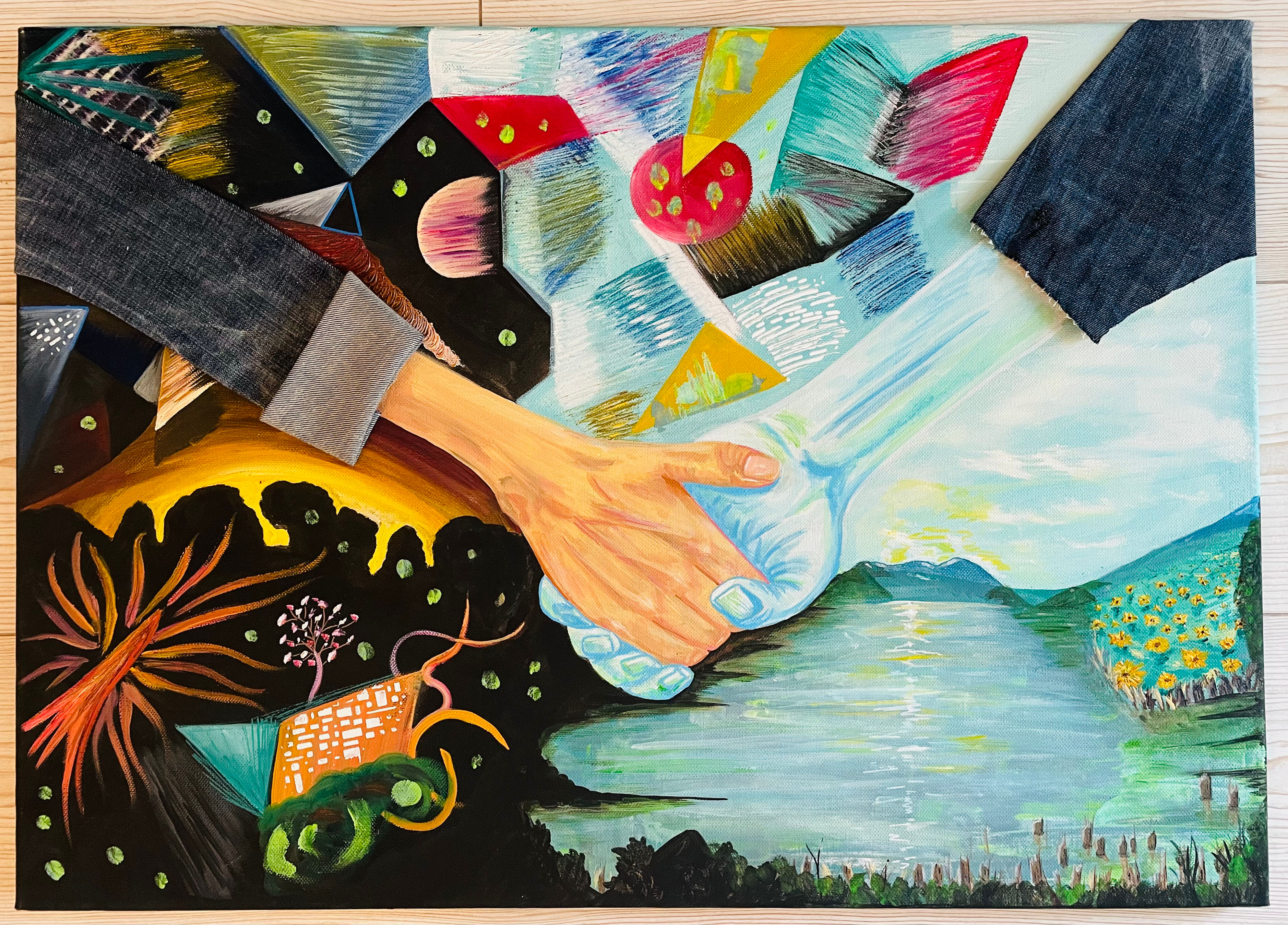 Where Worlds meet (70x50cm)