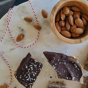 chocolate almond coconut freezer bars