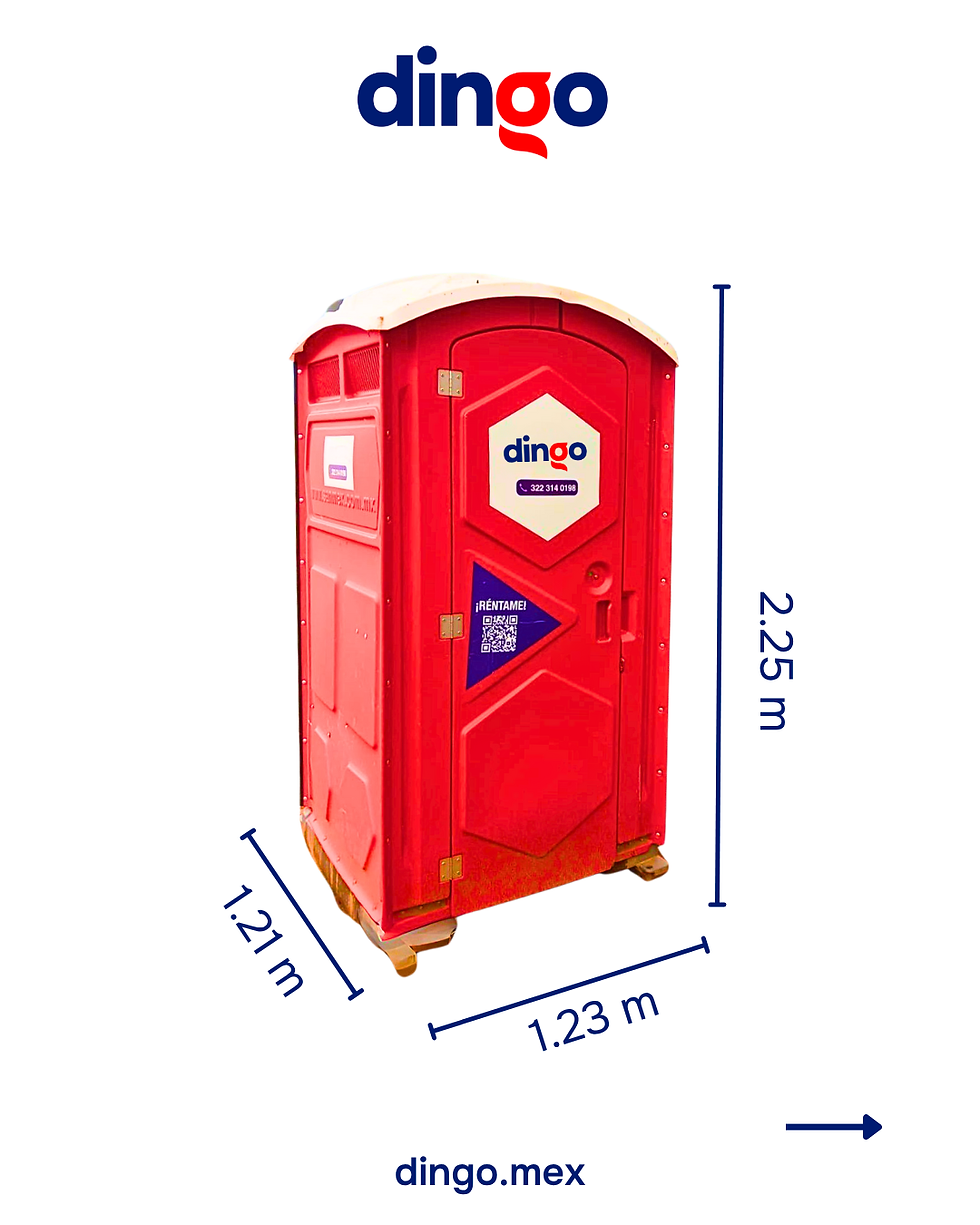 Medidas de Baño Portátil Dingo