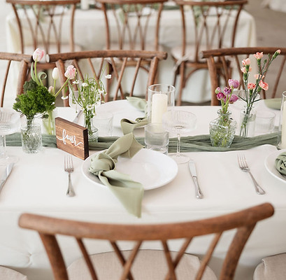 reception set up