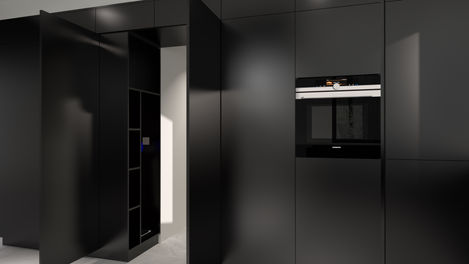 projekt salonu z aneksem kuchennym Gdańsk