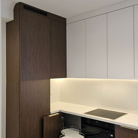 Czarne meble kuchenne loft Gdynia – kuchnia na wymiar