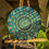 Thumbnail: 18” Teal, Blue and Yellow Mandala on birch wood