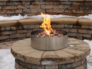 Fire Pits builded by 10X Landscaping and Snow Plowing Service Company