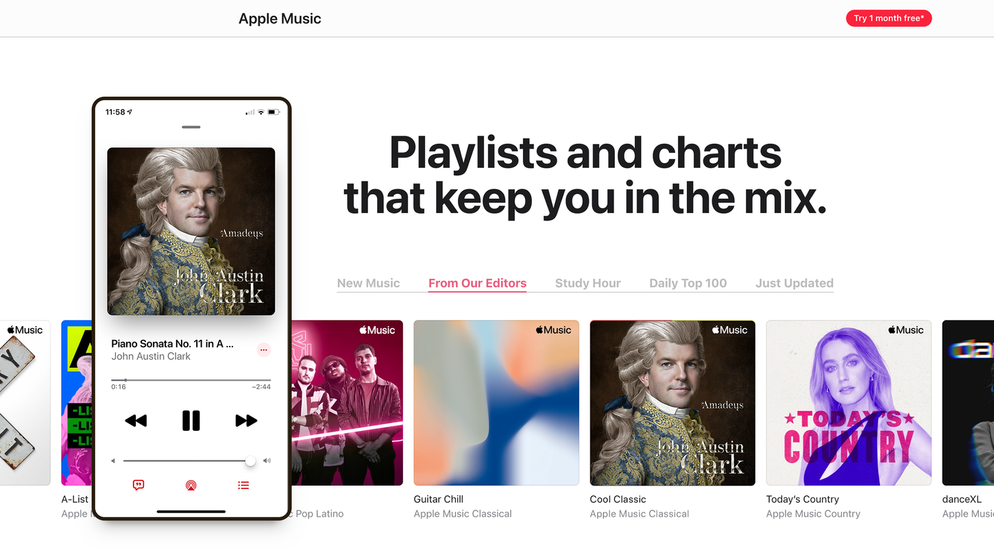 John Austin Clark Amadeus album design by Zeev Media