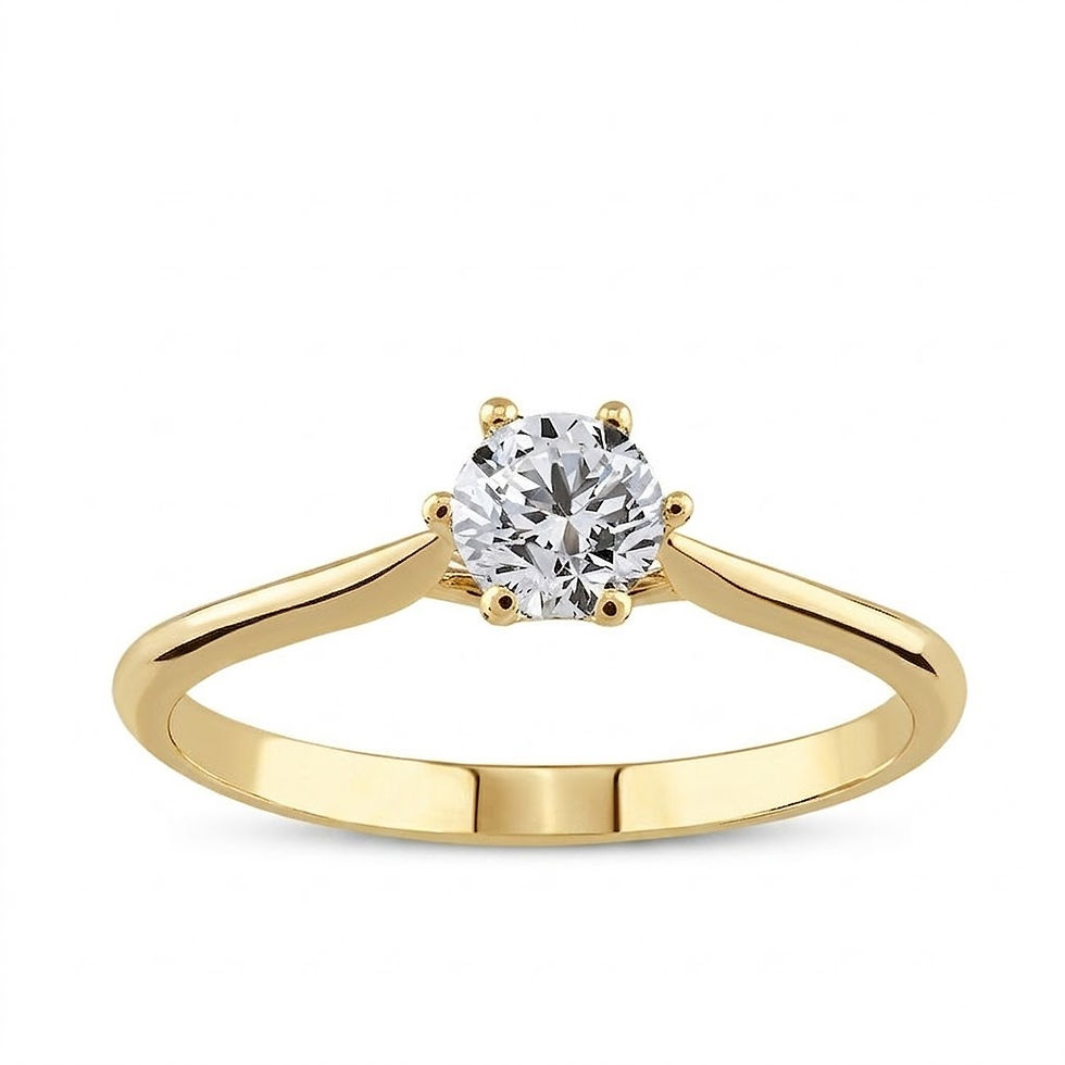 Miniatura: 0.30 ct Round Diamond Solitaire Ring