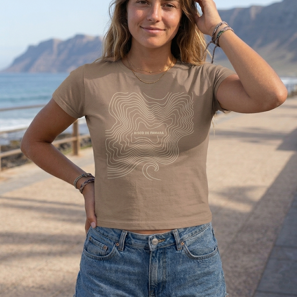 El Risco Camiseta de Cintura alta para mujer