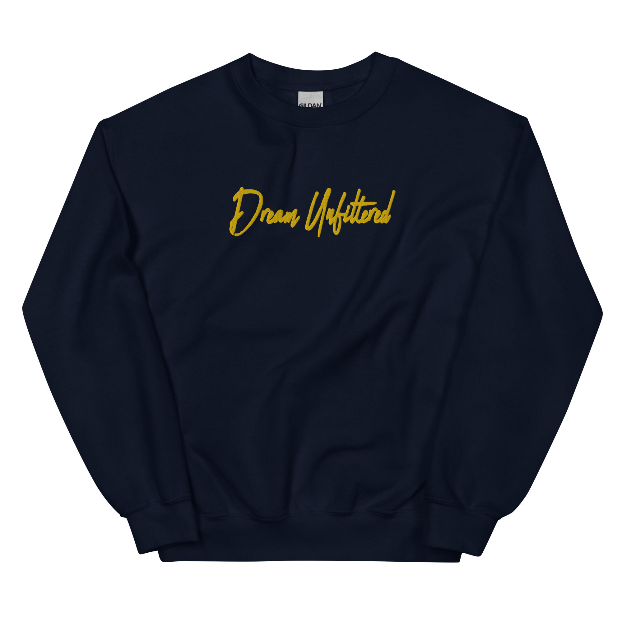 "Dream Unfiltered" Signature Crewneck - Navy/Yellow