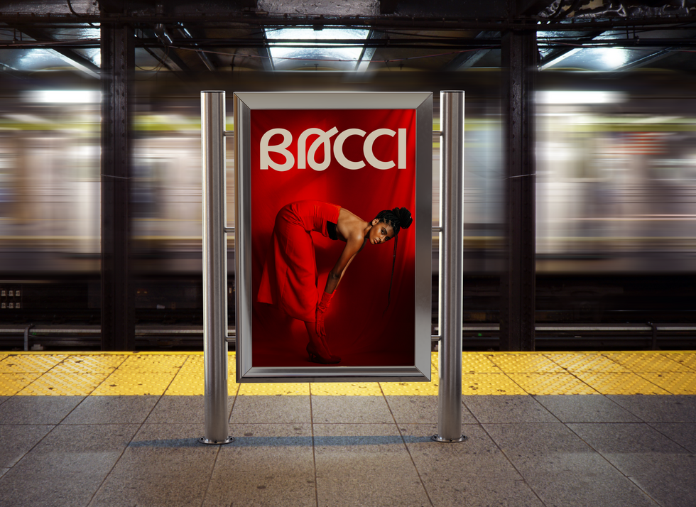 Free Subway Advertising Display Mockup