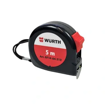 Рулетка кишенькова 5м/25мм Wurth 071464512
