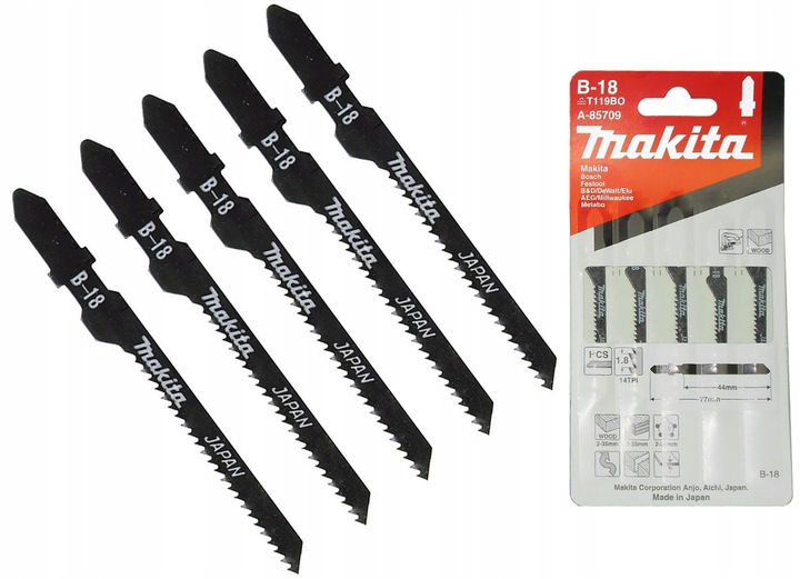 Полотно пиляльне по дереву Makita HCS 5 шт (A-85709)