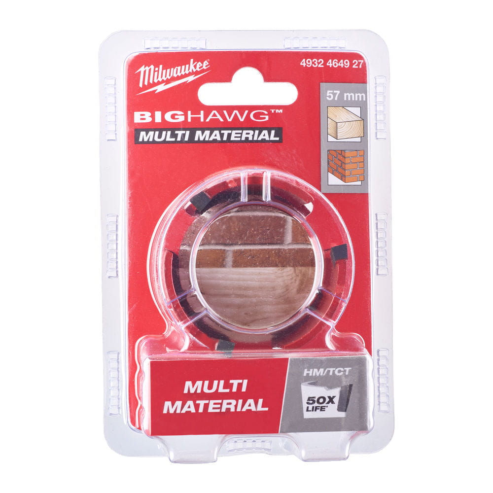 Коронка по мультиматеріалам Big Hawg 57 мм Milwaukee 4932464927