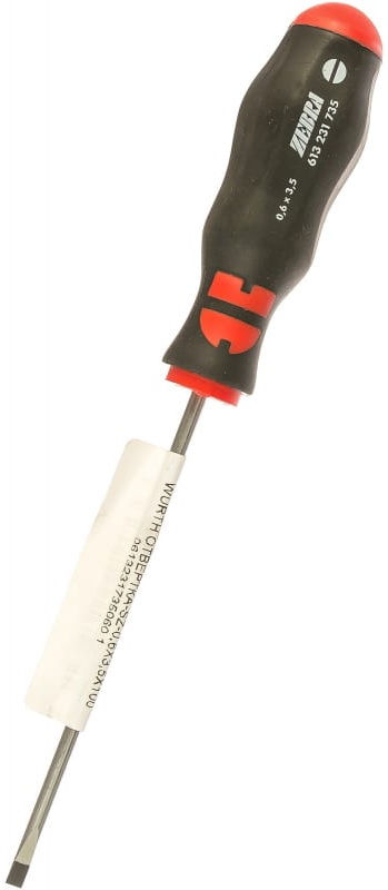 Викрутка шліцева 0,6X3,5X100 Zebra Wurth 0613231735