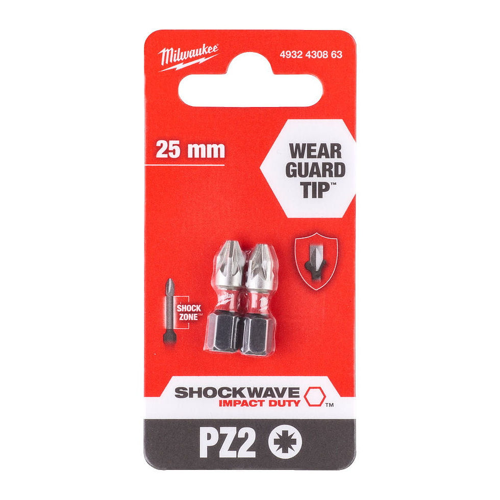 Біти для шурупокрута Shockwave PZ2 x 25 mm Milwaukee 4932430863