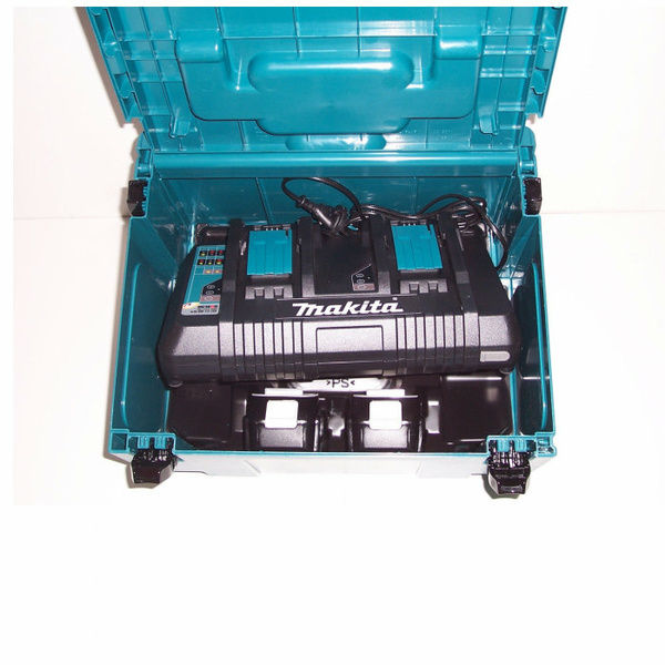 Прев'ю: Набір акумуляторів LXT Makita BL1850Bx2, DC18RD, Makpac (197629-2)